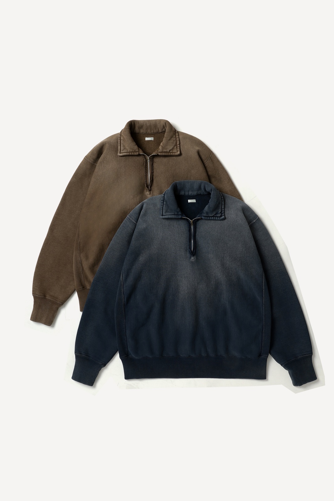 A.PRESSE (アプレッセ) Vintage Half Zip Sweat Shirt / ヴィンテージ