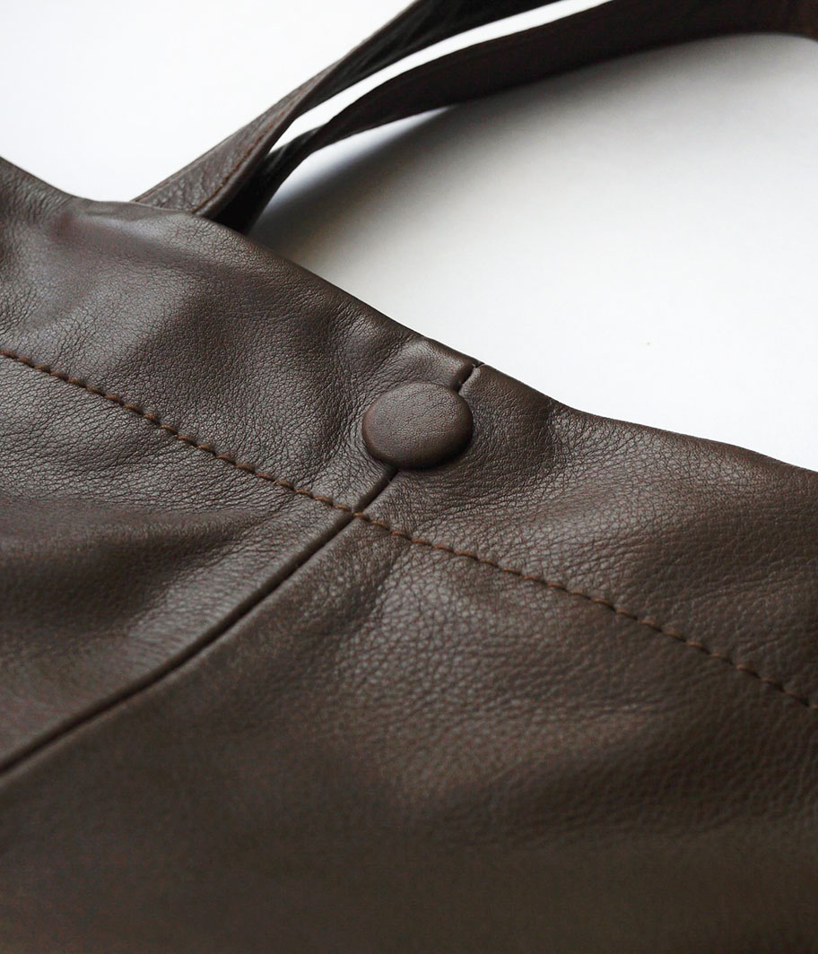 CCU TOBY' WIDE SHOULDER BAG [COW SKIN / BROWN] - Fresh Service