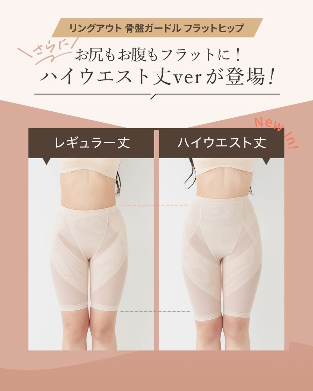 リングアウト骨盤ガードル フラットヒップ | ラディアンヌ 公式サイト