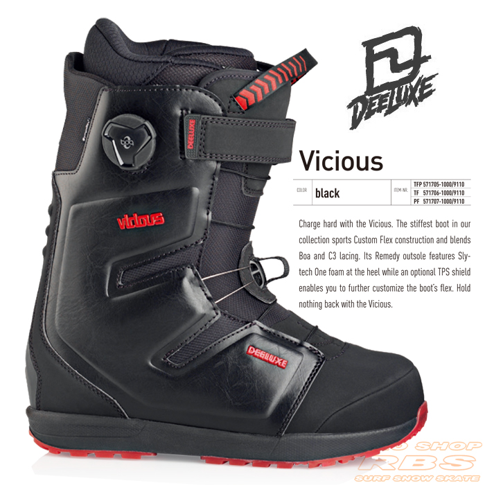 17-18 NEW モデル DEELUXE ディーラックス VICIOUS ビシャス BLACK