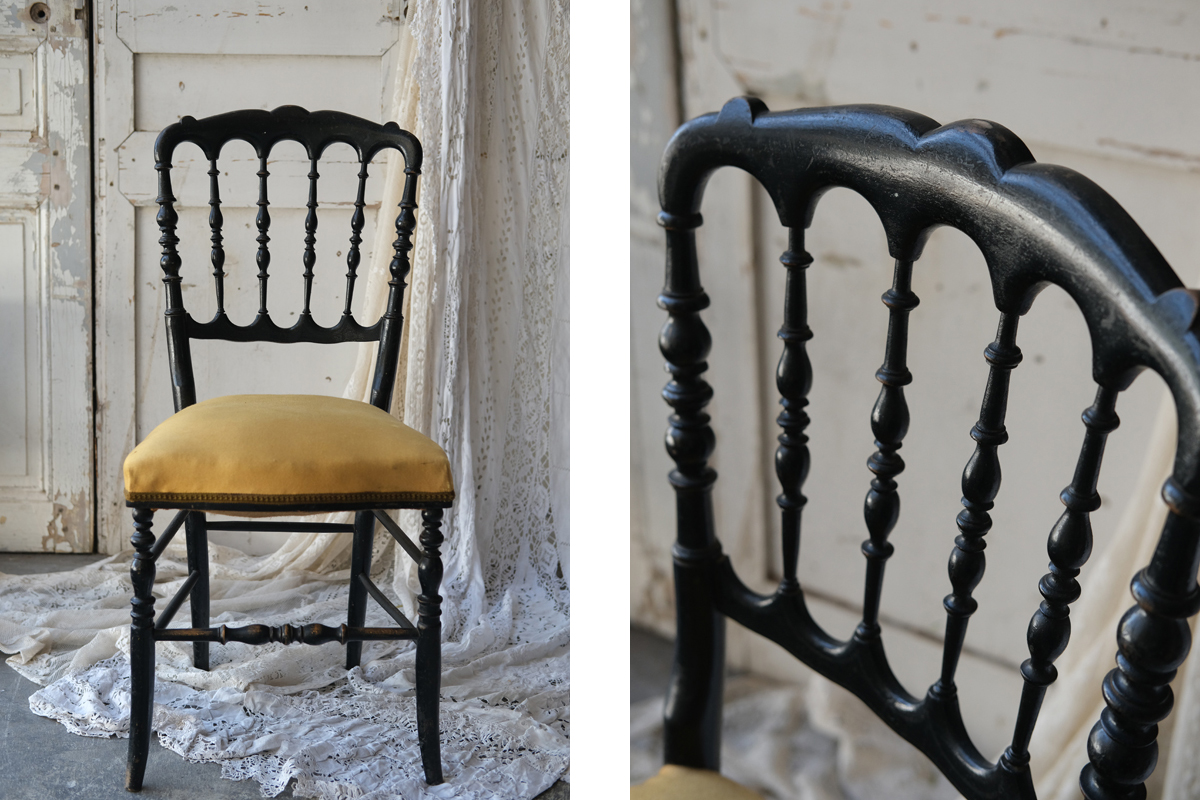 E165-9 フランス アンティーク ナポレオンチェア 椅子