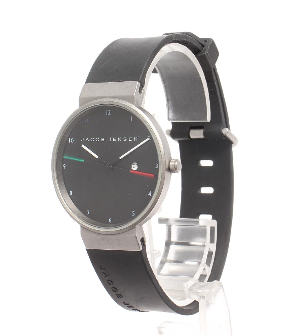 JACOB JENSEN 腕時計 クオーツ ブラック ユニセックス ヤコブ