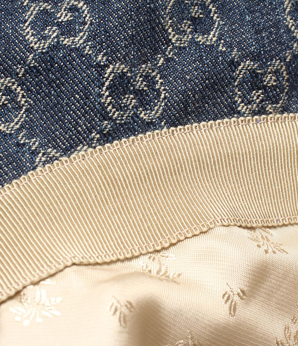 GUCCI バケットハット デニム GGキャンバス 57631 4HAC3 レディース