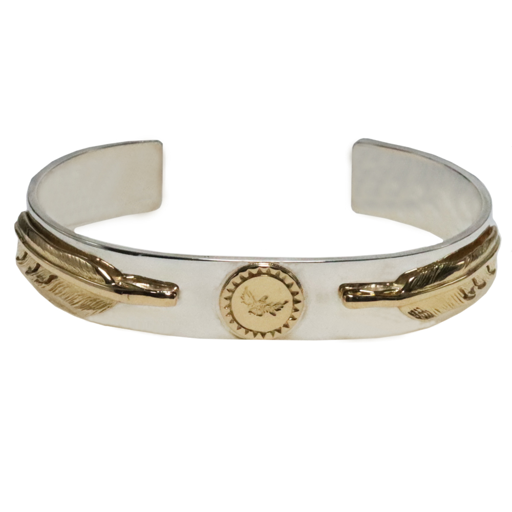 TADY&KING[ORDER ITEM]平打ちバングルK18イーグル&ダブルK18Sフェザー