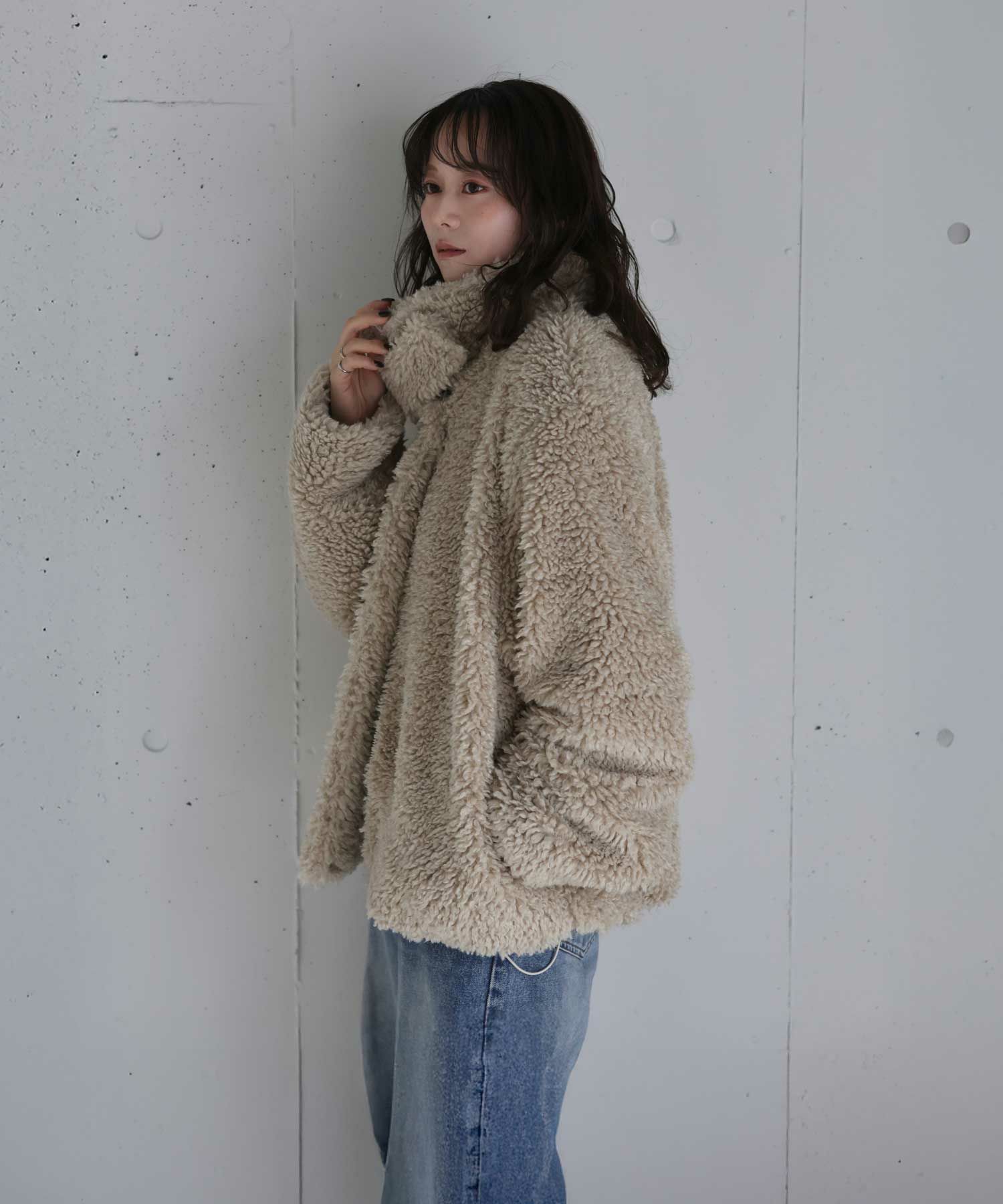 original wzip short wool coat | Reurie'（レウリィ）