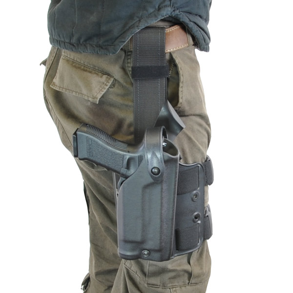 SAFARILAND レッグホルスター ウェポンライト対応 グロック19/23用 右