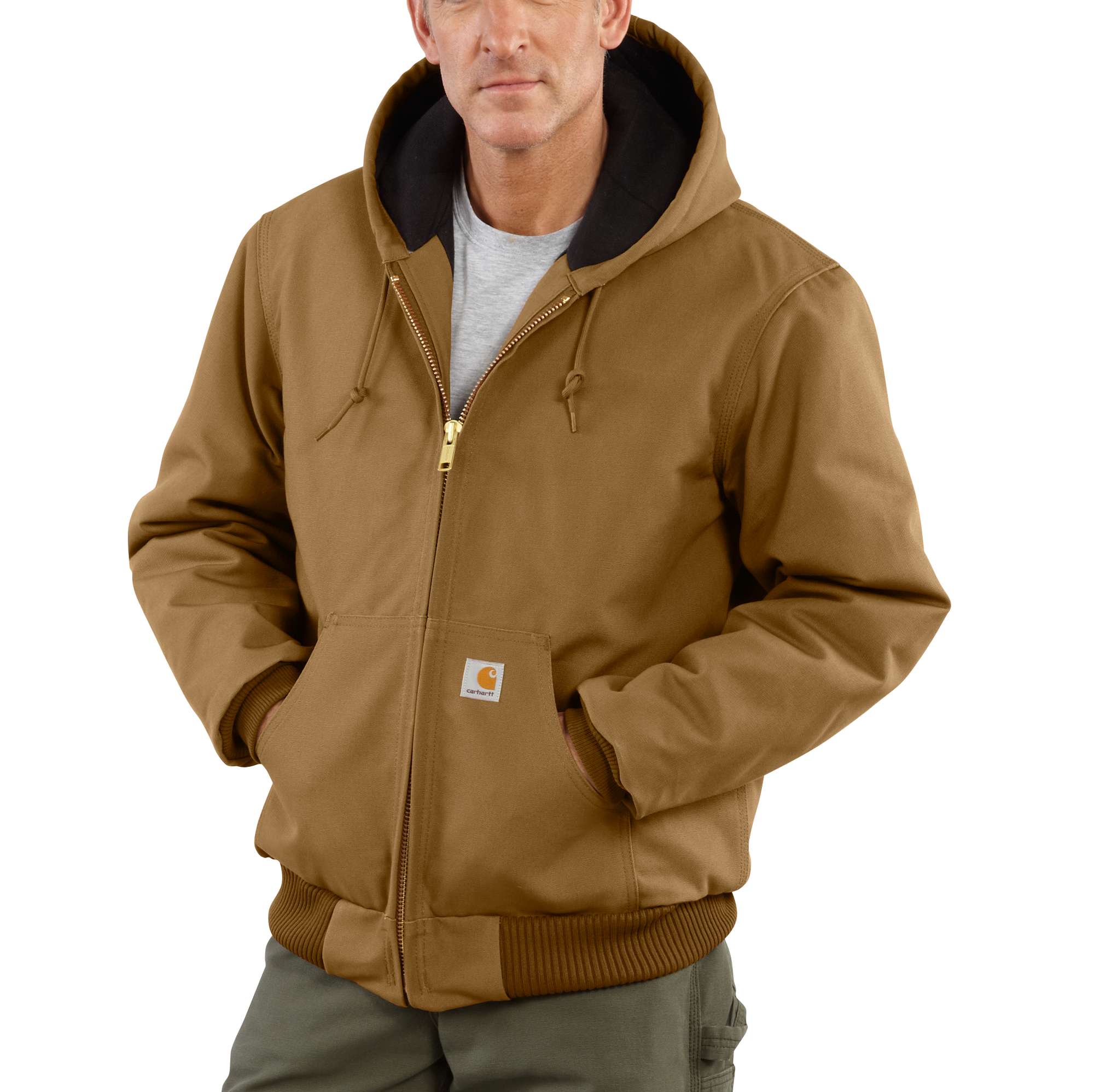 Men's Flannel-Lined Active Jac - Loose Fit - Firm Duck - 3 Warmest