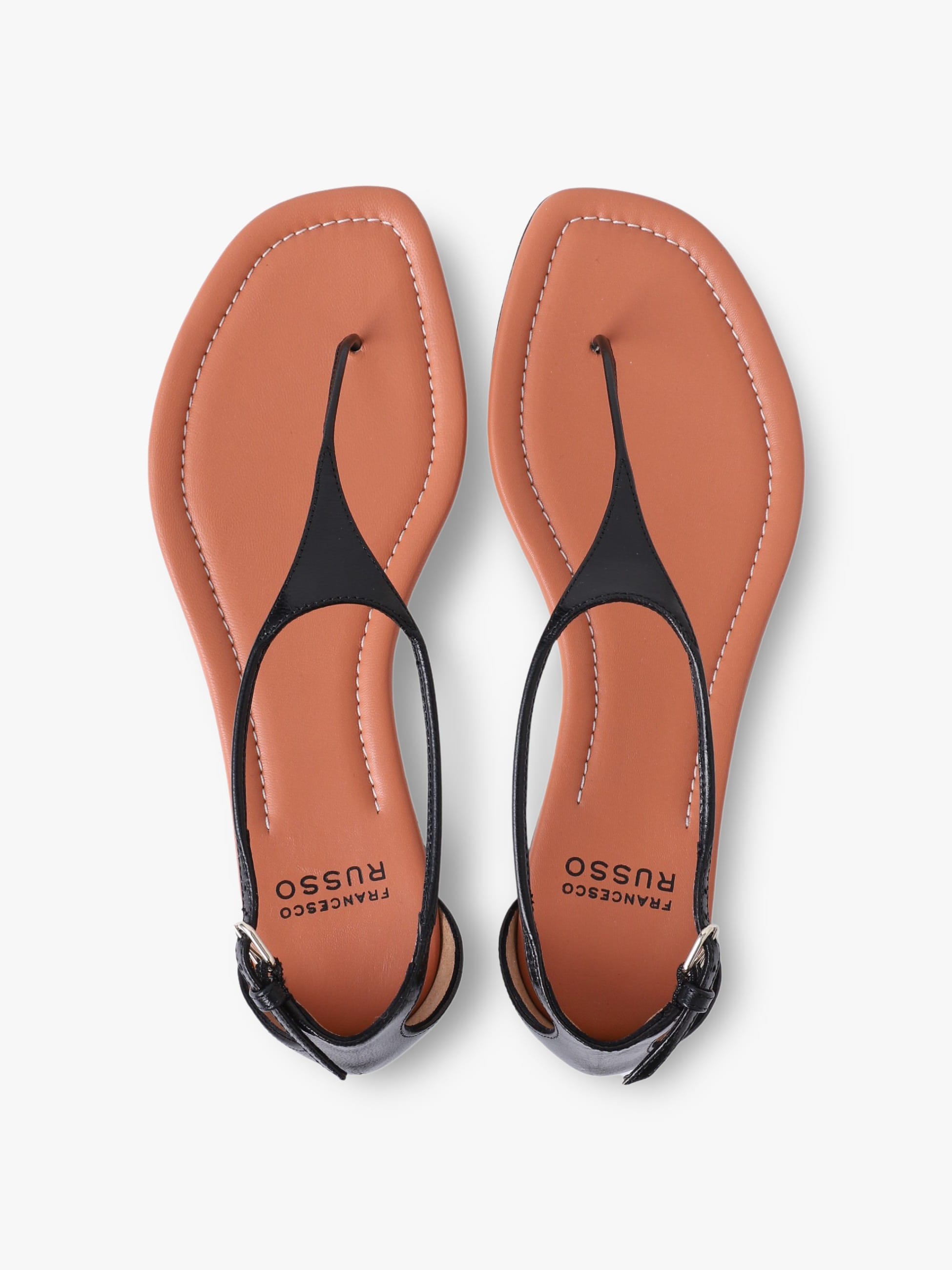 キッドレザー トング サンダル｜Francesco Russo(フランチェスコ