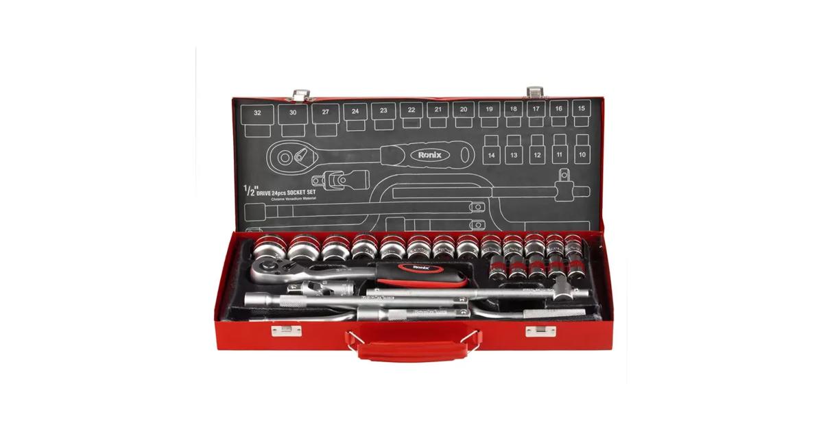 Ronix RH-2644, 24pcs Socket Set | 🧰 Ronix Tools