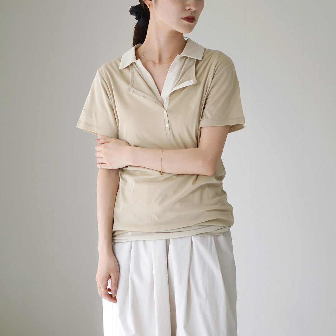 ETRE TOKYO（エトレトウキョウ） ヘンリーポロ レイヤードセット プル