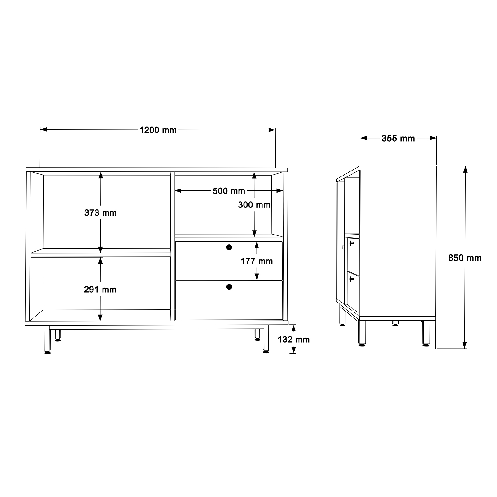 Robin Home Mocha Kahve Köşesi Çok Amaçlı Dolap Mutfak Dolabı Beyaz