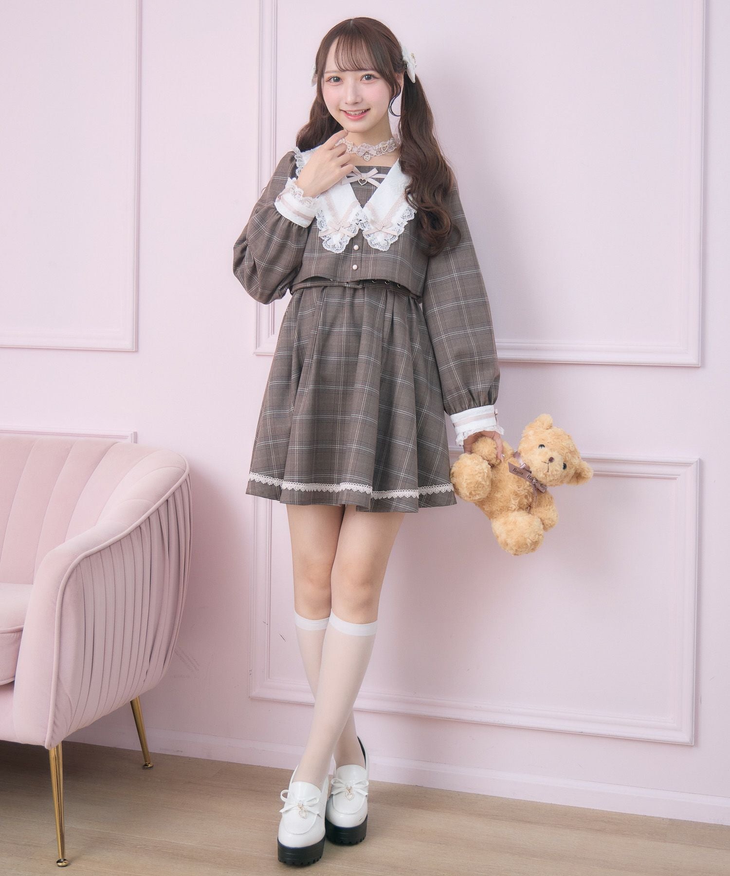 レイヤード配色セーラーワンピース | Rlab store