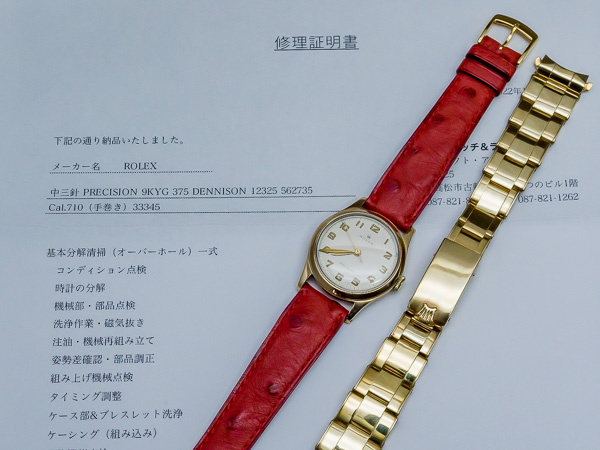 RG-2417 | ロレックス ROLEX ノンオイスター 9KYG デニソンケース 手