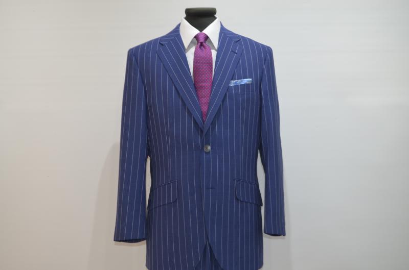 CANONICO】春夏向け/Super120's/青×白/ストライプ ｜ ロイスマン公式