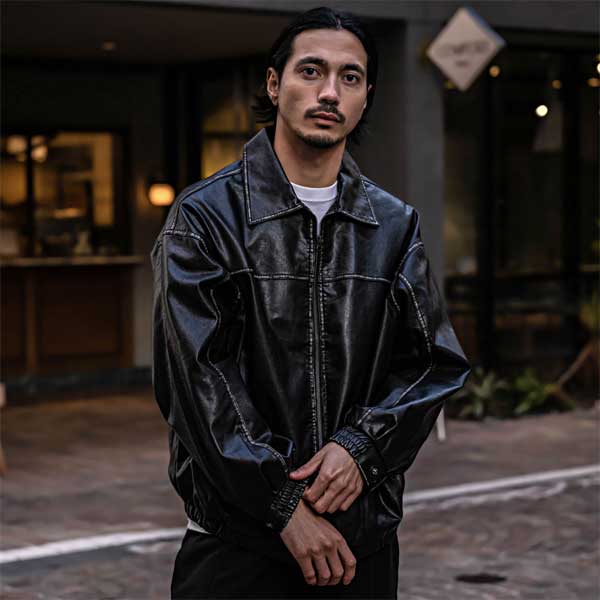 ブラックレザージャケット - Schott ブラックレザージャケット Lサイズ