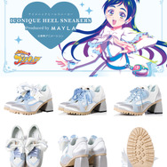 ふたりはプリキュア」キュアブラック＆ホワイトをイメージしたシューズ