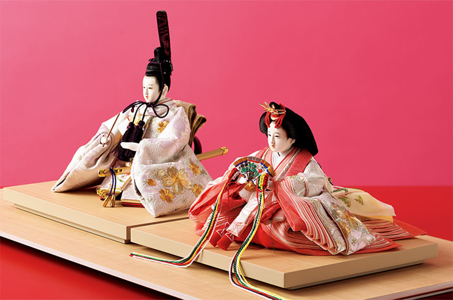 送料無料】奈良一刀彫 神泉作 立雛 5号（三越） | 神泉/シンセン