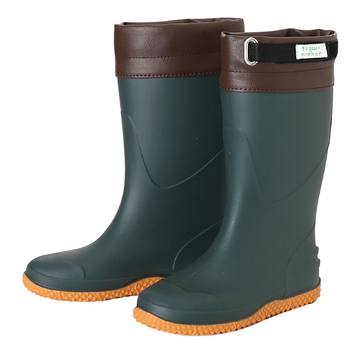 農林女子長靴 カーキ｜種（タネ）,球根,苗,資材,ガーデニンググッズの