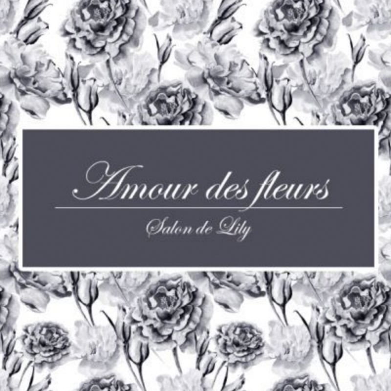 陶器用】Amour des fleurs 転写紙-エレガントグレー- A3サイズ