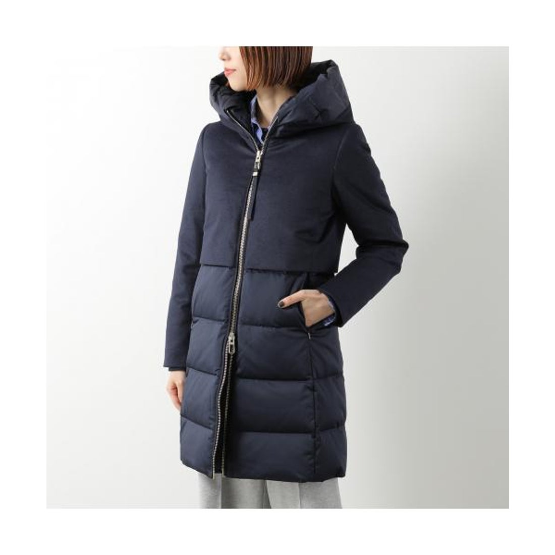 デュノ DUNO DUNO ダウンコート BALLON－X PRATO/MEST ウール切替