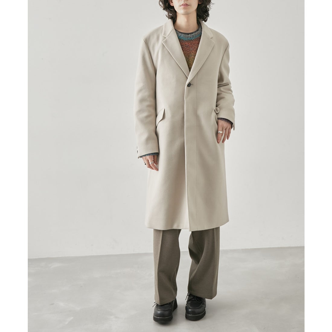 ジュンレッド JUNRed チェスターコート （ベージュ系（28