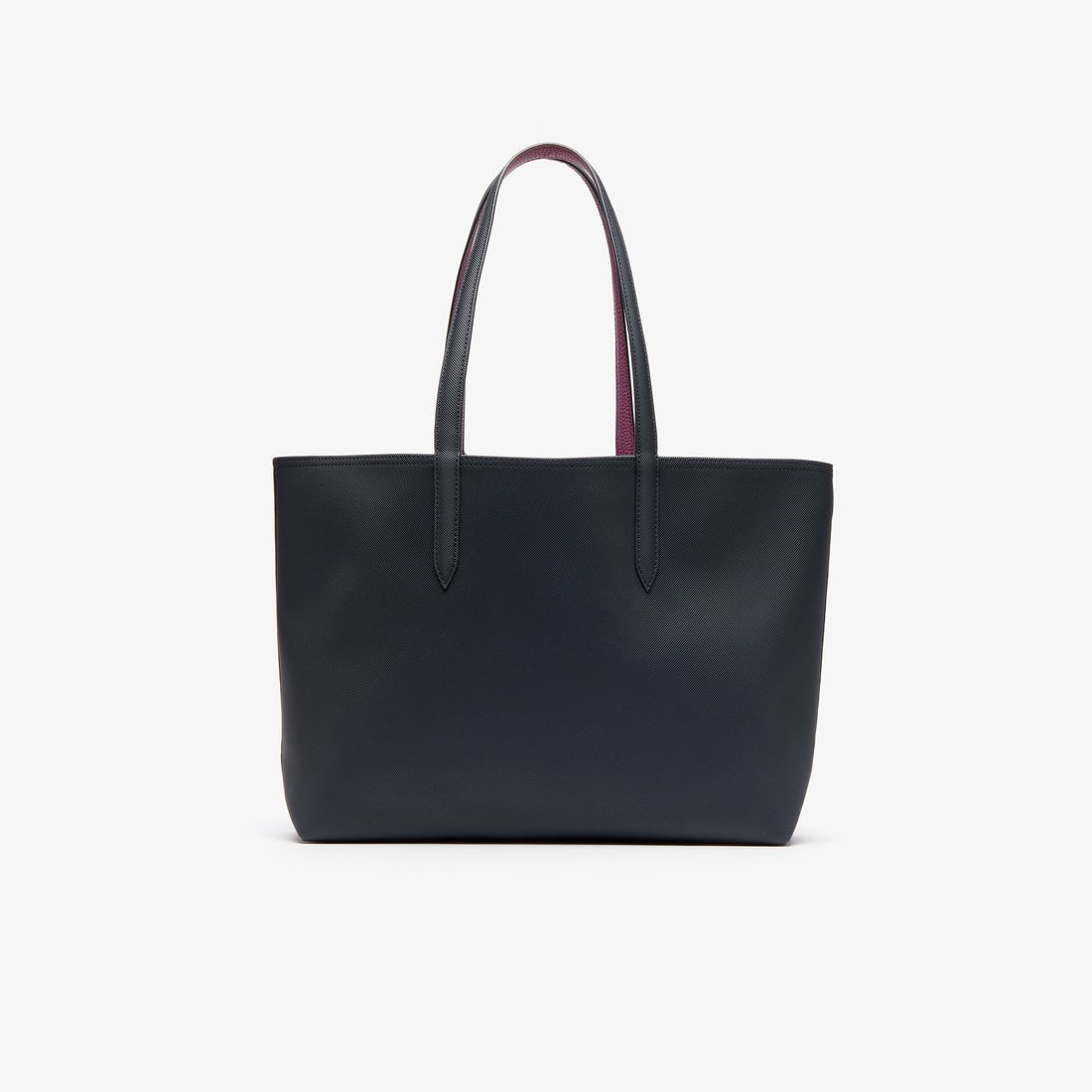 ラコステ LACOSTE ANNA リバーシブル トートバッグ （ピンク×ブラック