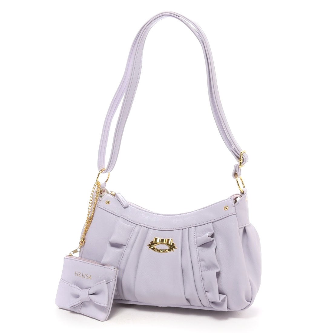 リズリサ LIZ LISA フリルラリボンポーチ付きフリルショルダーバッグ