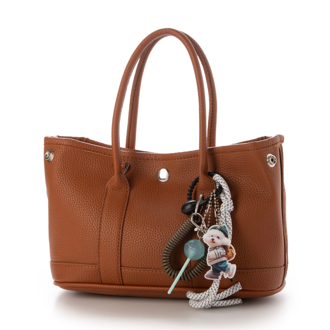 セットアップセブン SETUP7 PUレザーショルダーバッグ チャーム