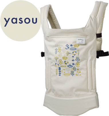 刺繍の抱っこひも（点と線模様製作所）|sun&beachベビーキャリア