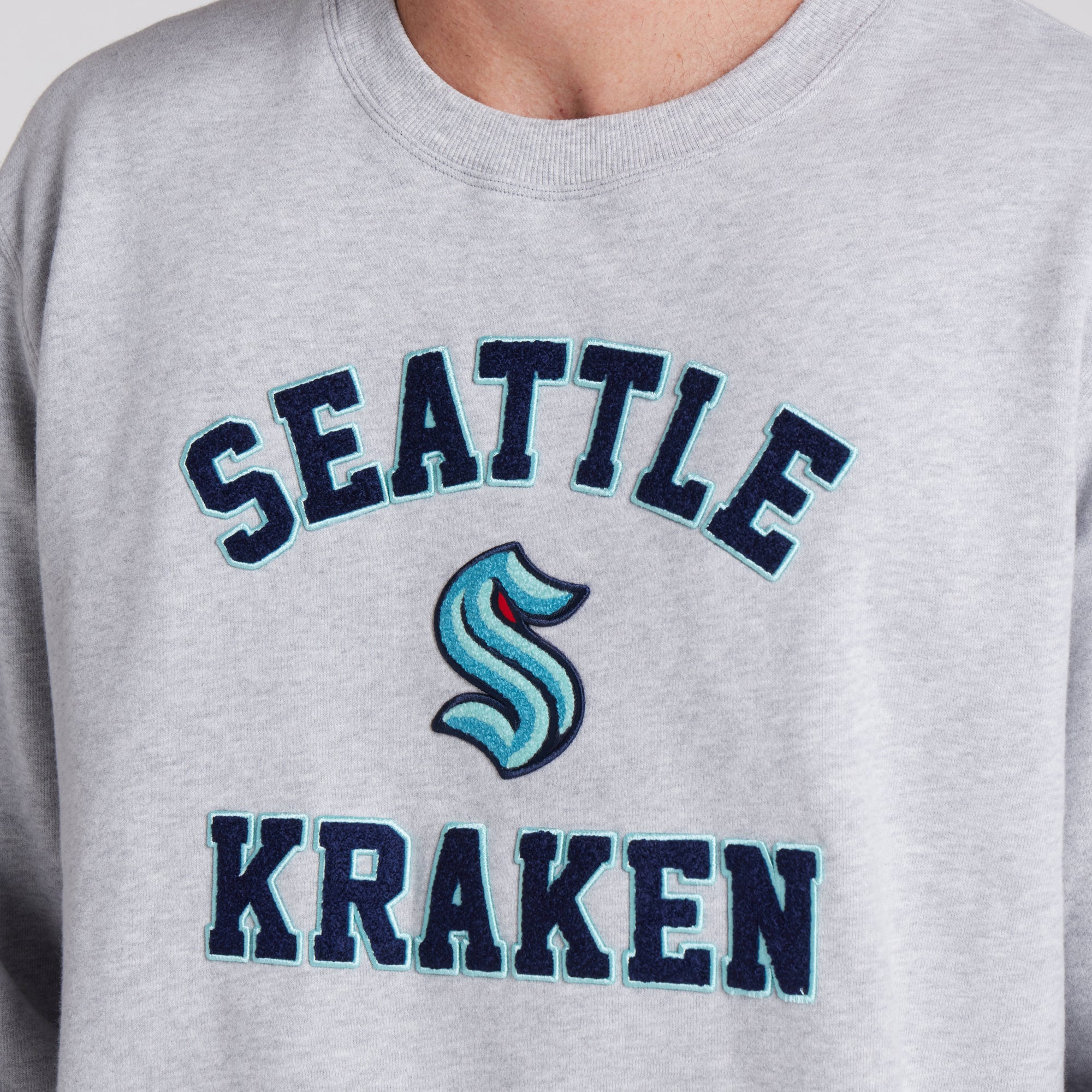 Seattle Kraken lululemon Steady State Chenille Gray Crewneck