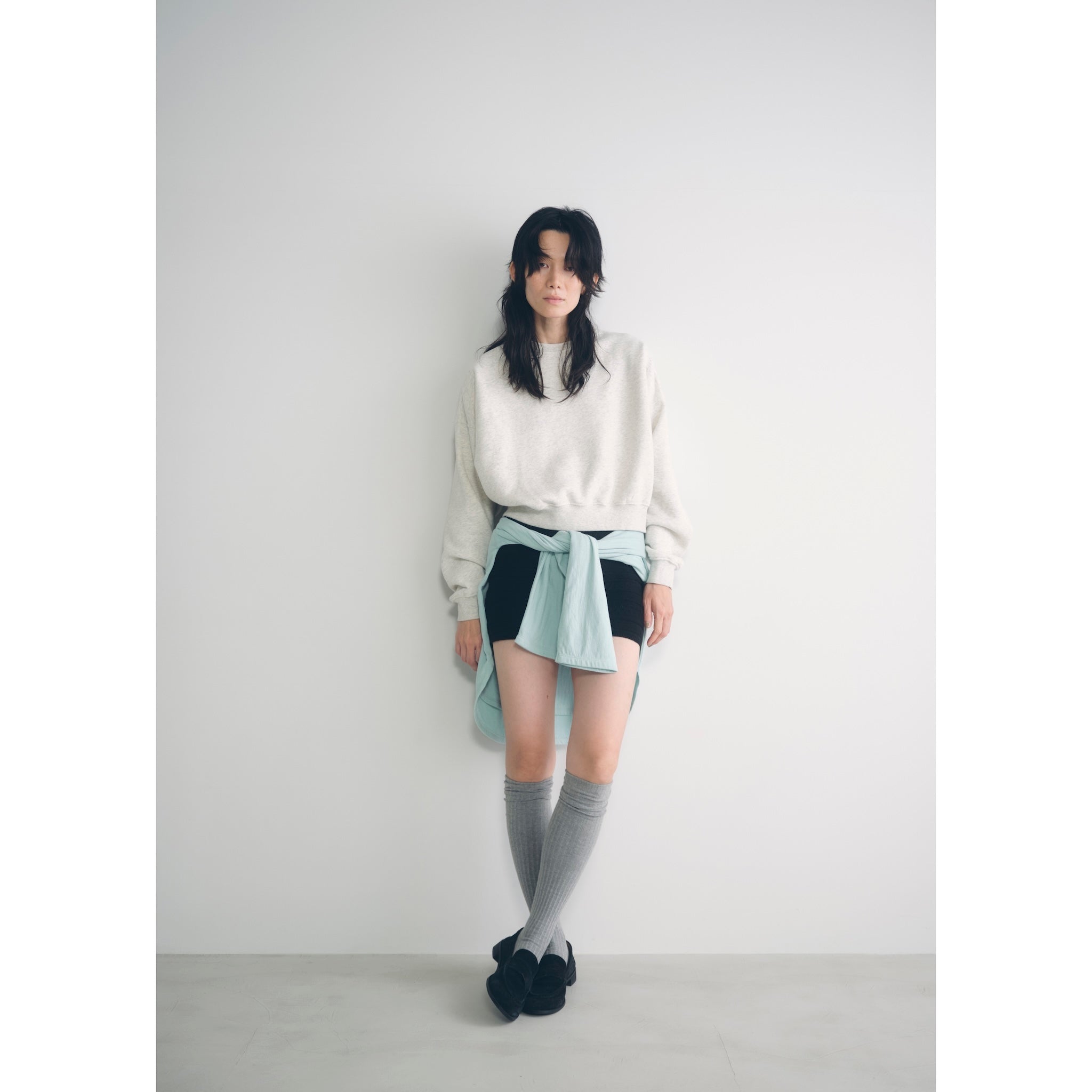 ハイネックスウェットショートロンパース グレー S シールームリン THE