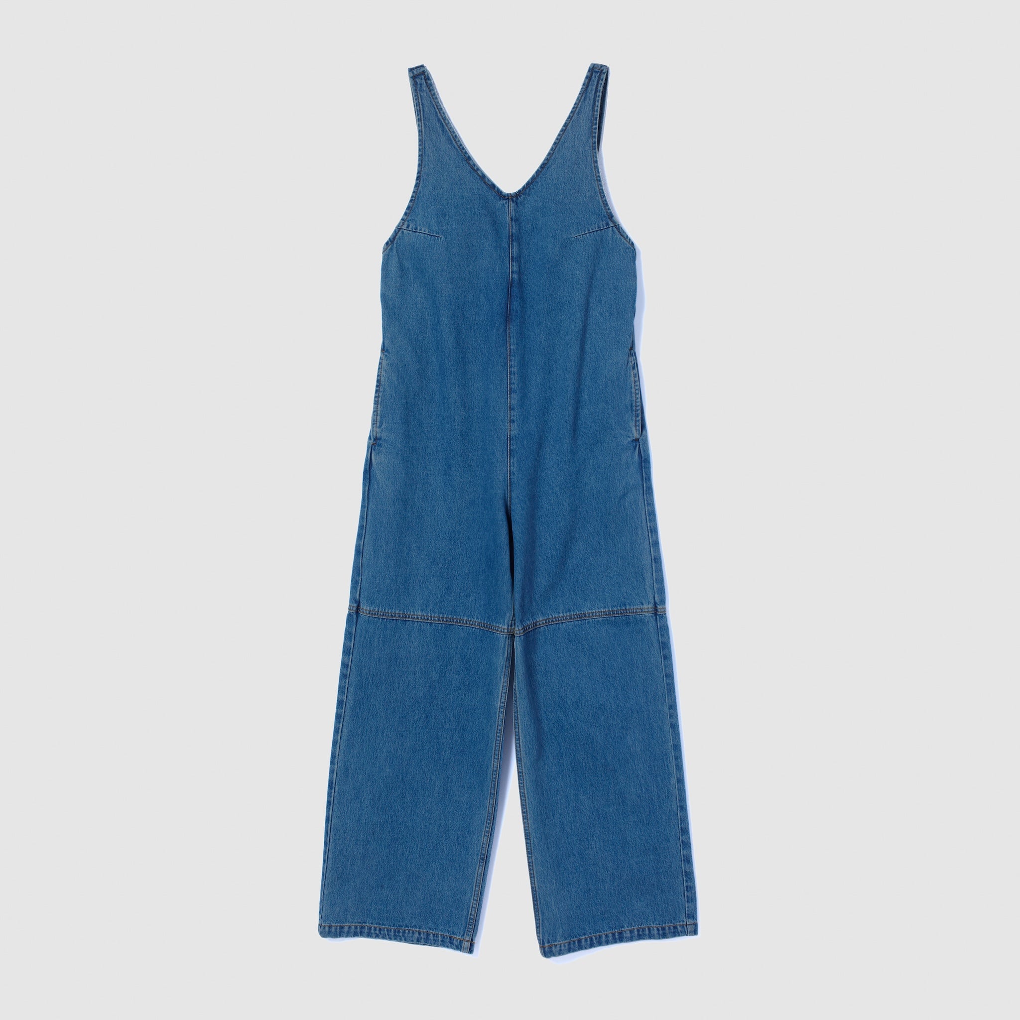 VフロントDenimサロペット