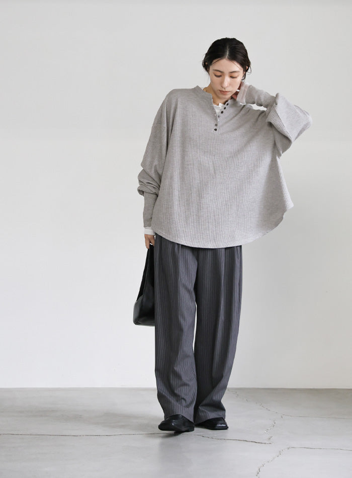 サーマルヘンリーネックビッグロンT – SELECT MOCA