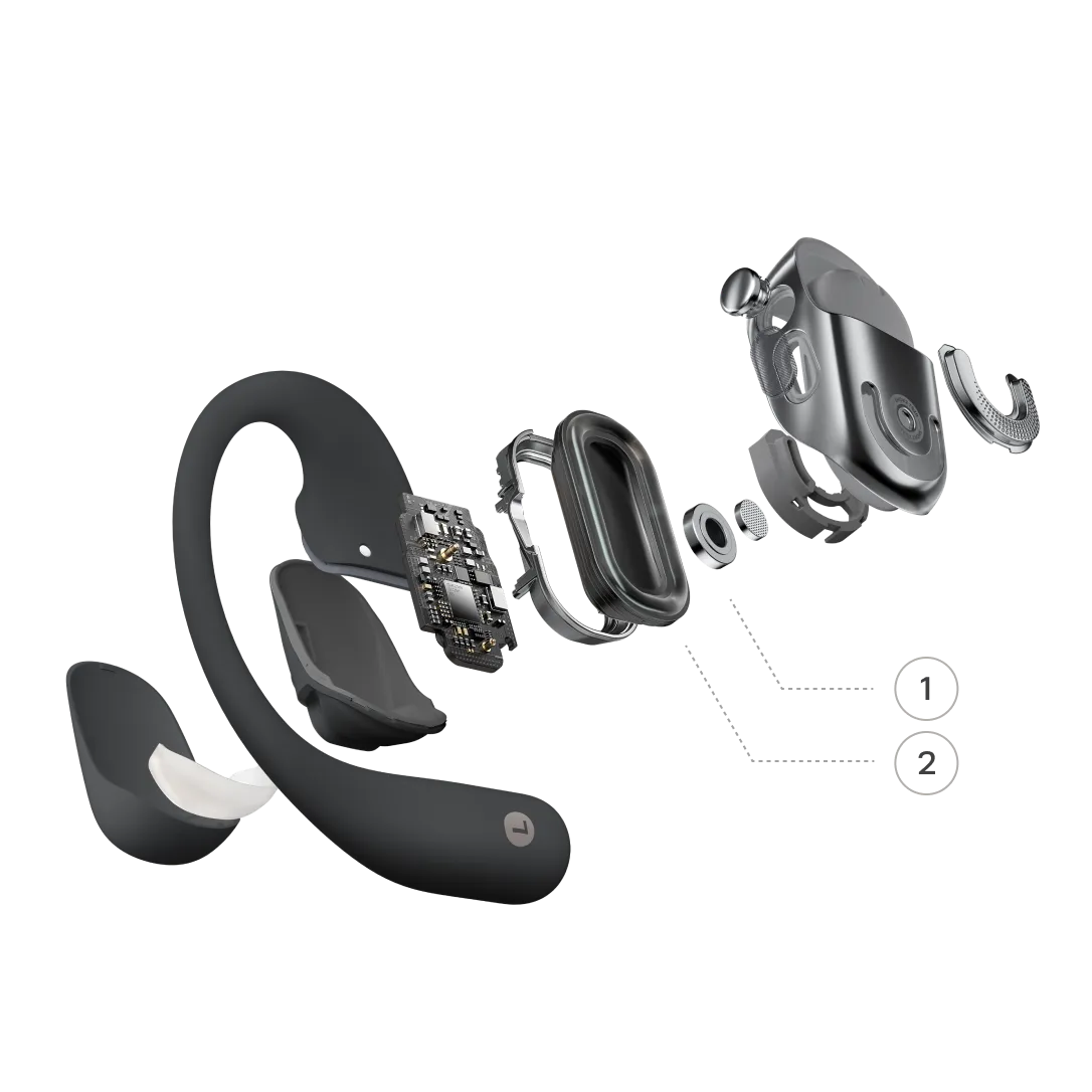 Shokz OpenFit 2 Series - Flagship Open Earbuds for Working Out