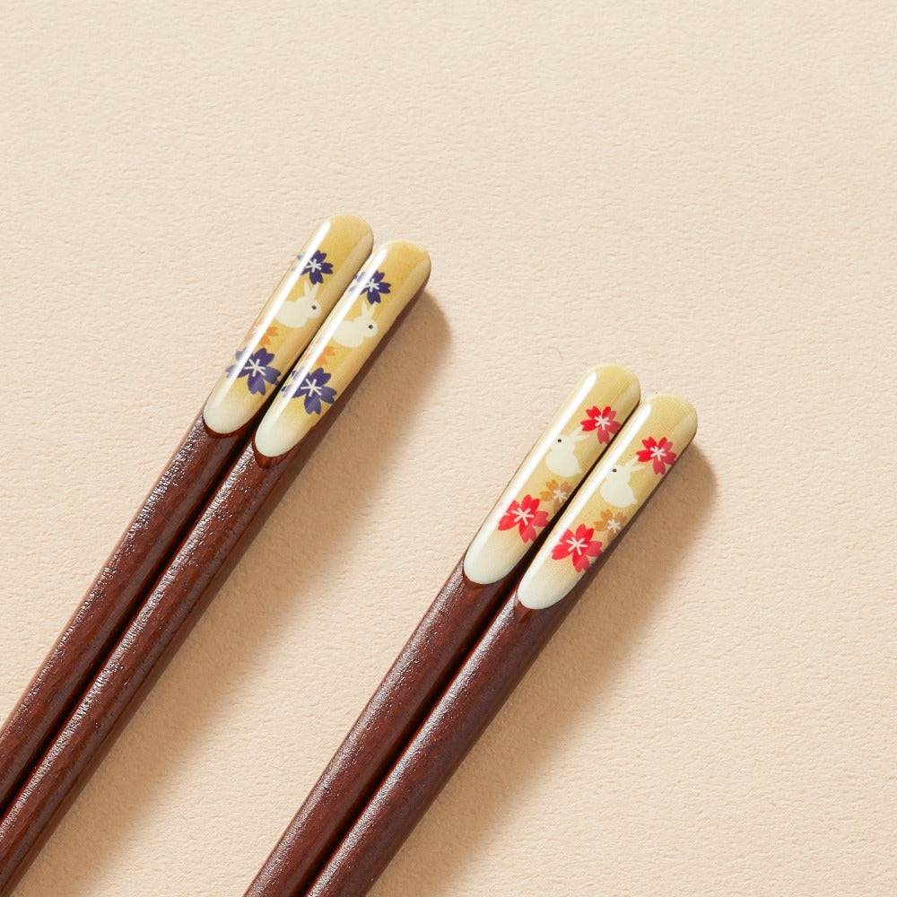 一双】吉兆桐箱 夫婦箸【楽うさぎ】｜お箸のイシダ【公式】オンライン