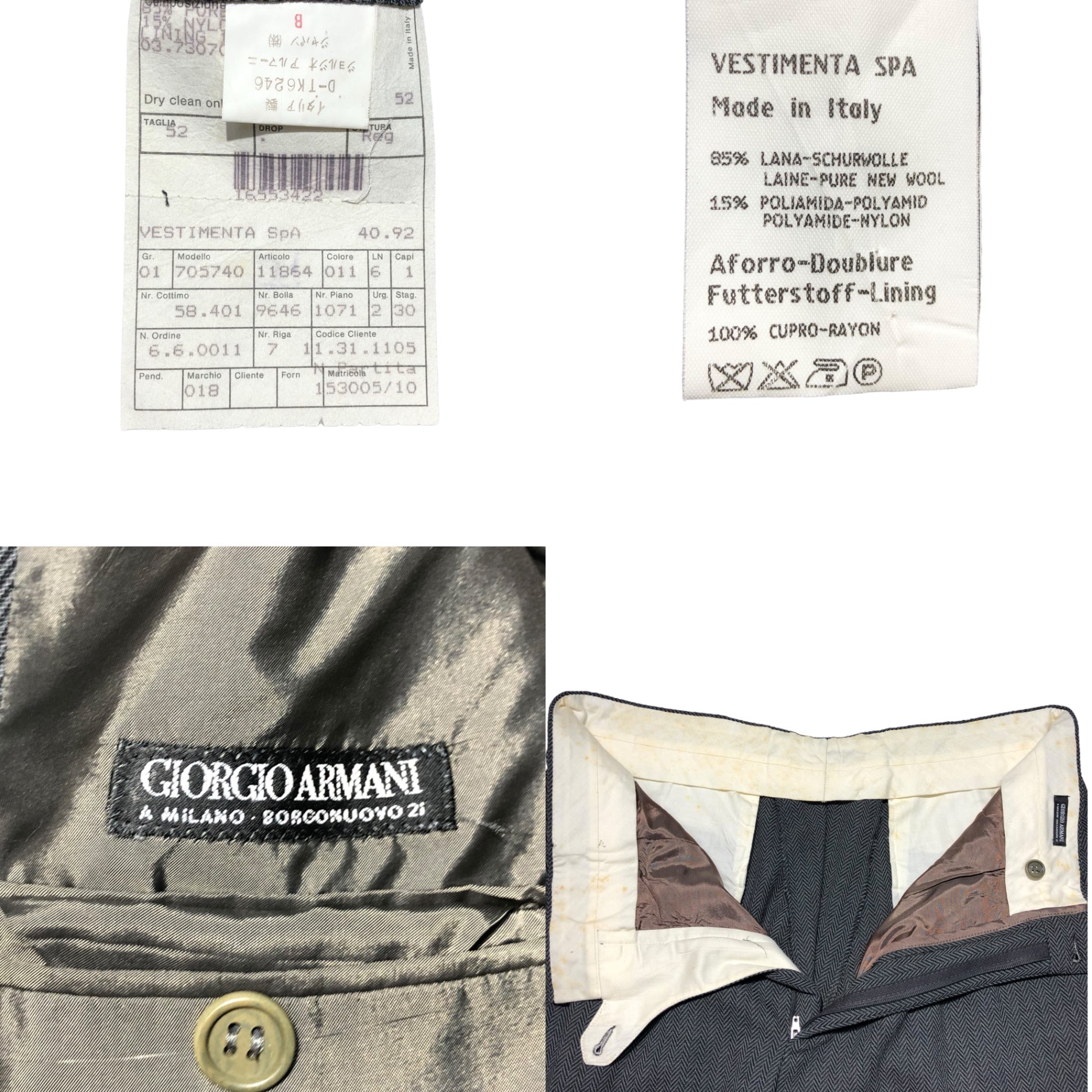 GIORGIO ARMANI(ジョルジオアルマーニ) 80's ~ 90's herringbone setup