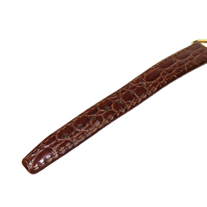 GUCCI/グッチ】 6000.2.L 腕時計 GP/レザー クオーツ 金 レディース