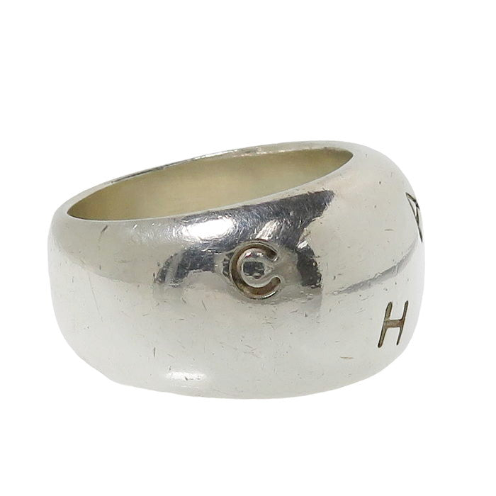 14号【CHANEL/シャネル】 ロゴ入り リング・指輪 シルバー925 17.0g