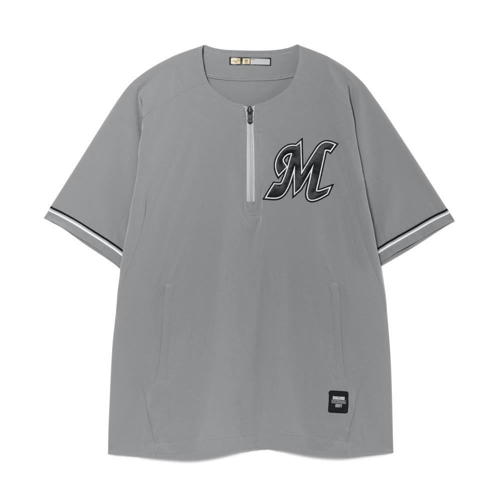 ミズノオーセンティック 半袖ZIPジャケット/マリーンズオンライン