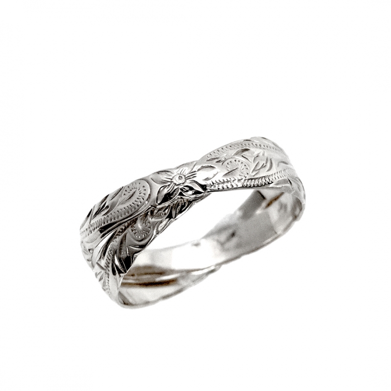 ハワイアンジュエリー/K14WG/K14WG/ダブルリング | ハワイアン