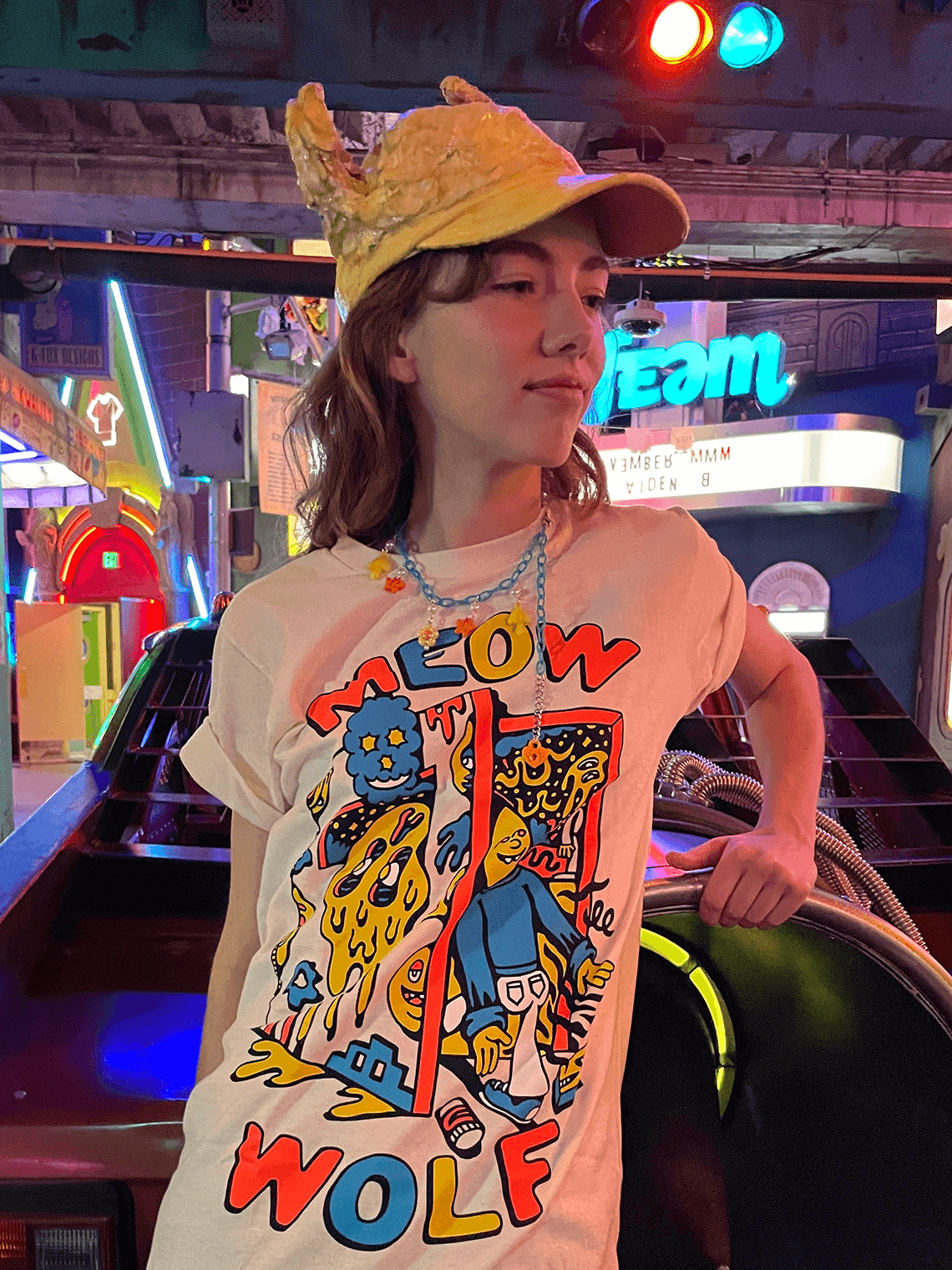 Killer Acid x MW Drippy Door T-Shirt - Meow Wolf