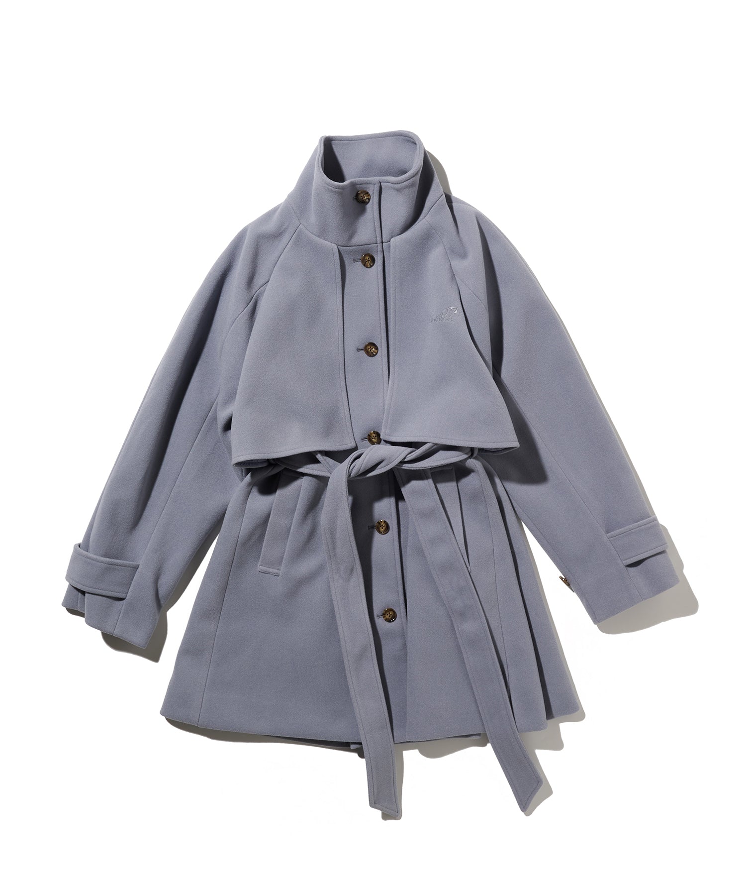 ニットメルトン スタンドカラーコート（チェスターコート/レディース