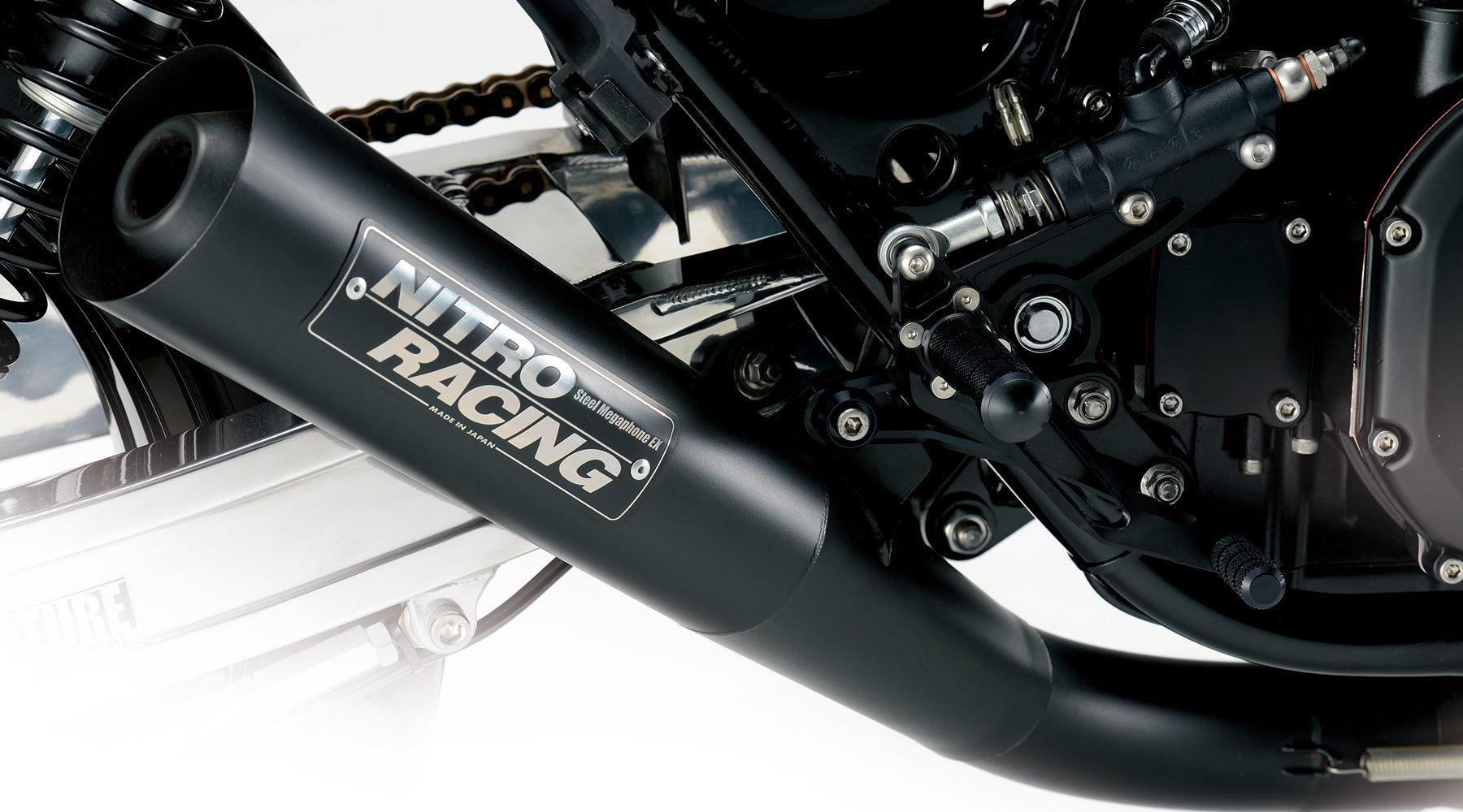 Z1/Z2/Mk-2/Z1-R/Z750FX-1 4in1 機械曲げ スチール メガホンEXマフラー