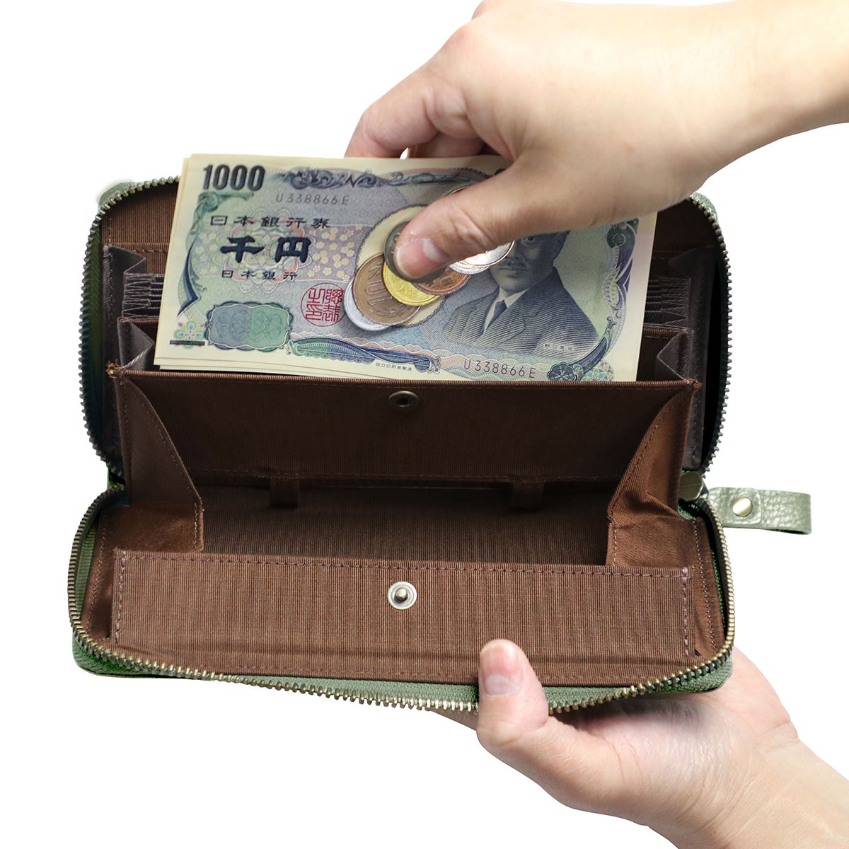 豊岡工房 牛革 じゃばらコインスルー長財布 | ABCミッケ｜【公式