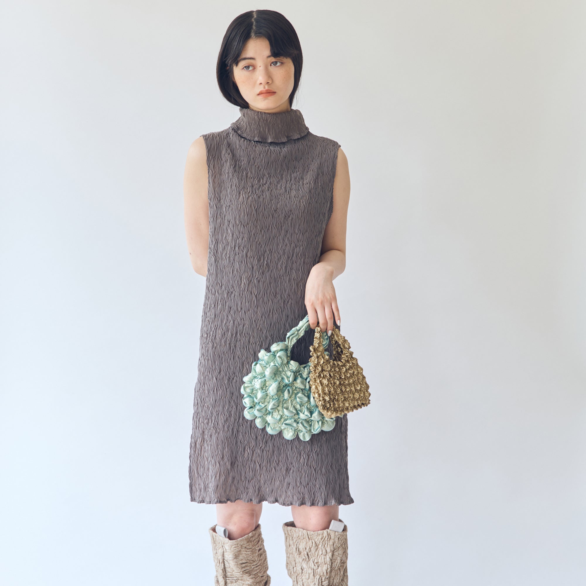 ぷくぷくミニミニバッグ メタリック - BUNZABURO