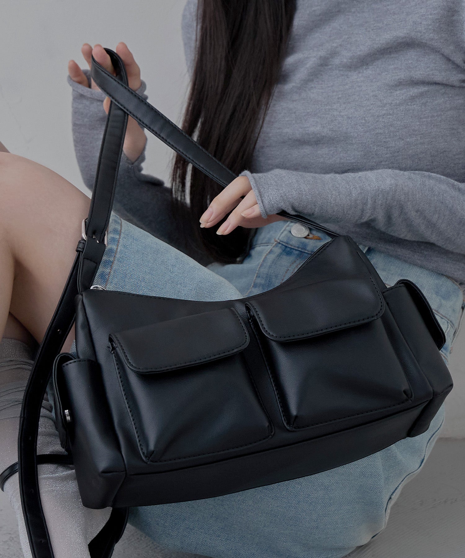 アウトポケットワンハンドルショルダーバッグ｜ショルダーバッグ - etoll.