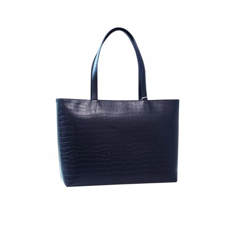 HERGOPOCH エルゴポック ワキシングレザー トートバッグ クロコ型押し