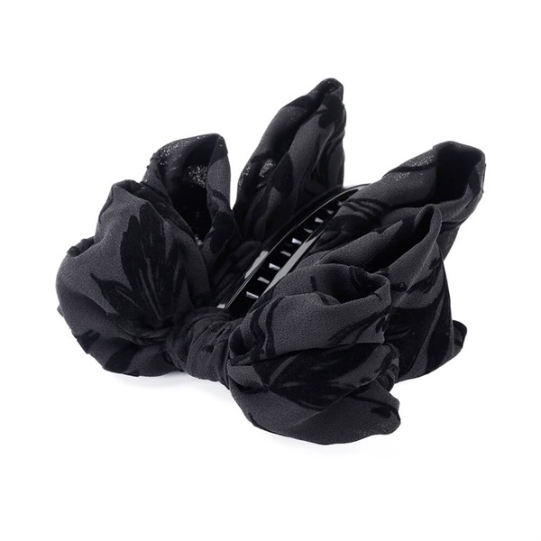 販路限定】フラッフィーリボン バナナクリップ(ブラック) | バナナ