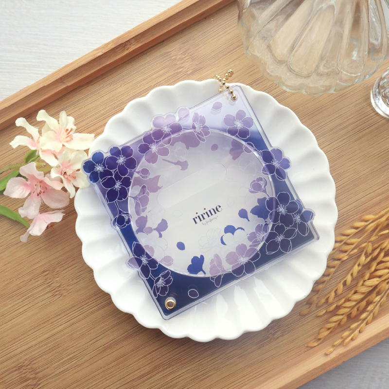 缶バッジアクリルフレーム75mm 桜 紫色| FUKUYA ONLINE フクヤオンライン
