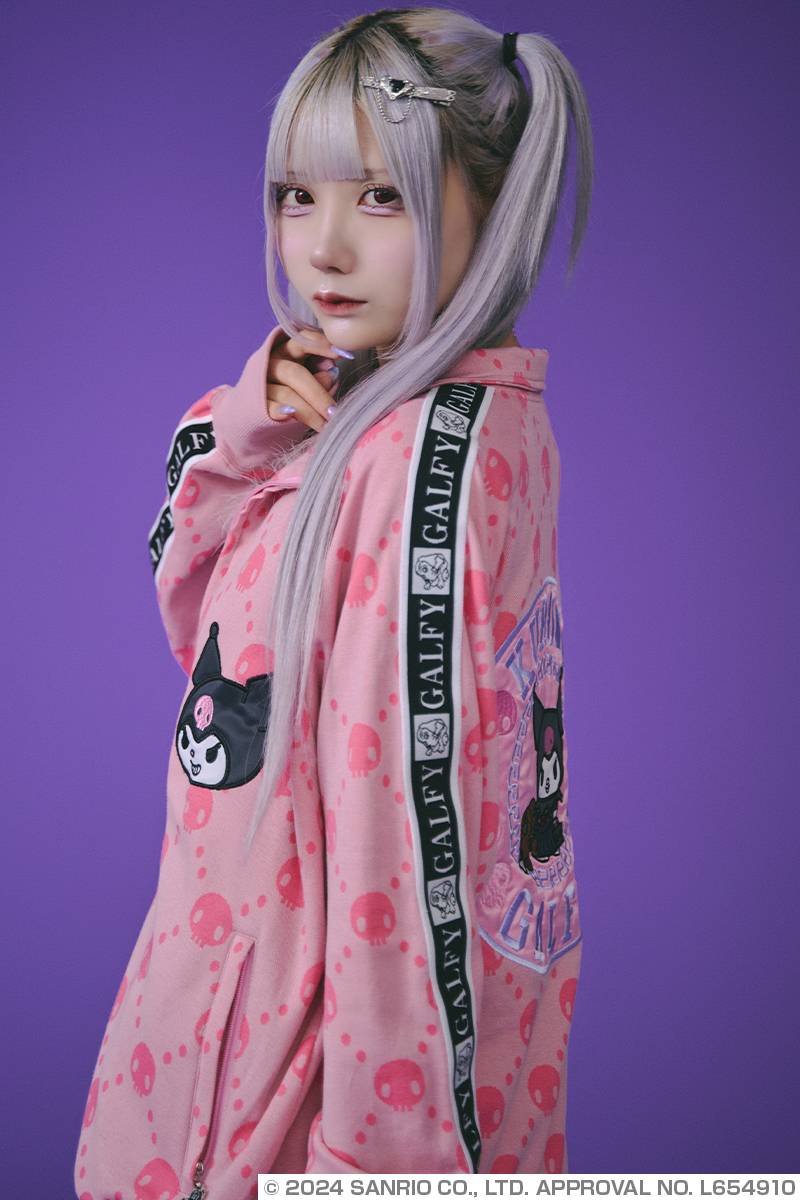 クロミ×GALFY(ガルフィー) ドクロだらけセットアップ - Pink / ロック